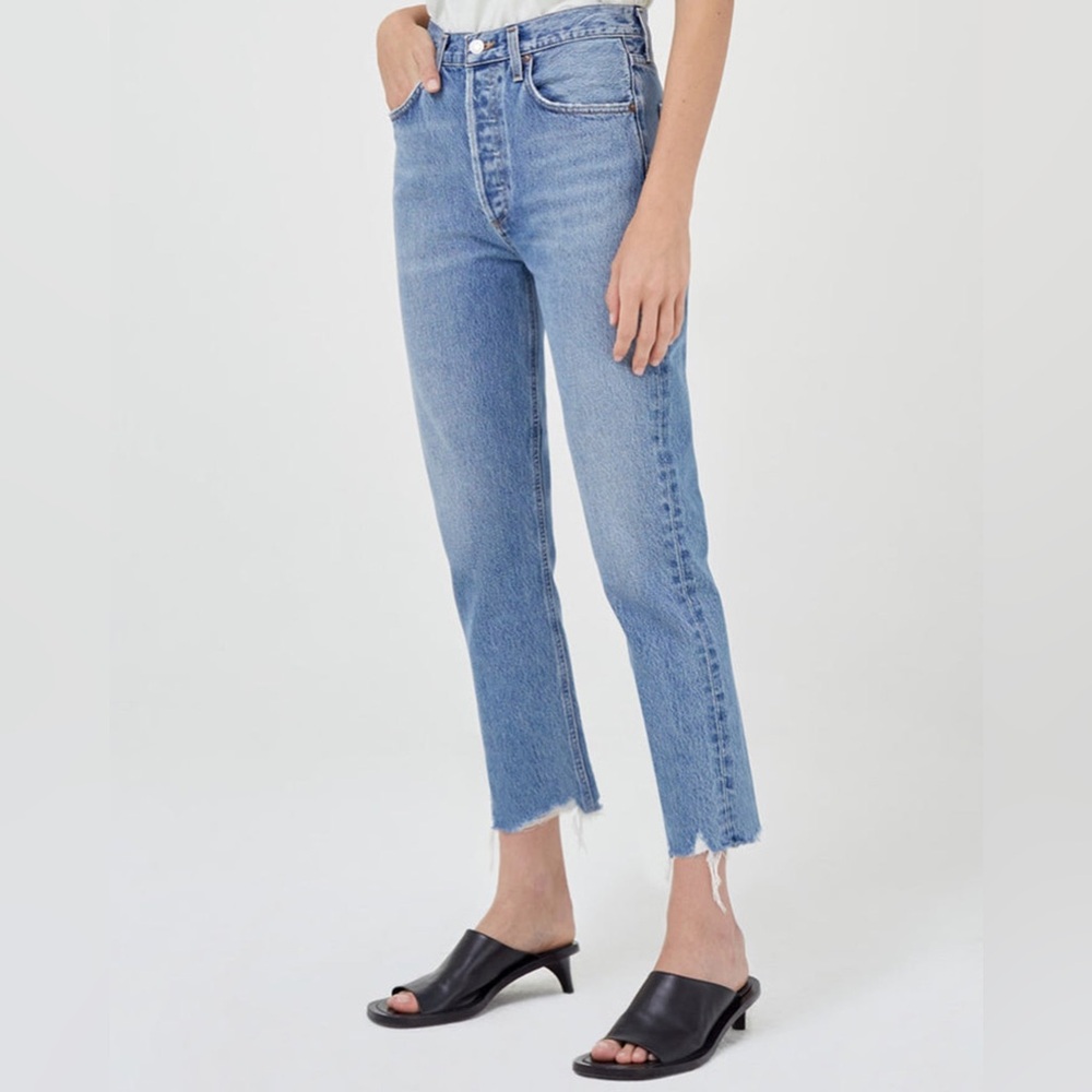 Agolde Riley 90s Cropped High Rise Jeans Aritiza